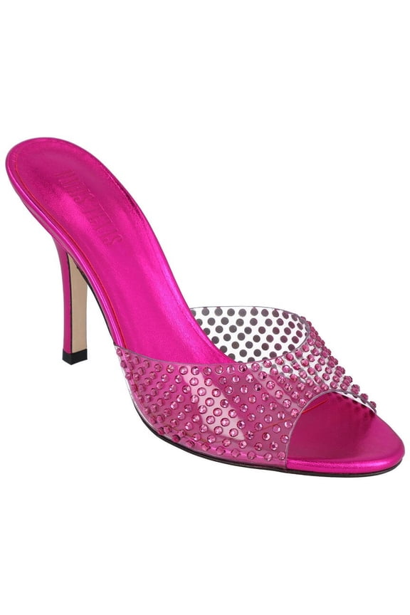 Paris Texas Croc Leather Sandal, 36.5