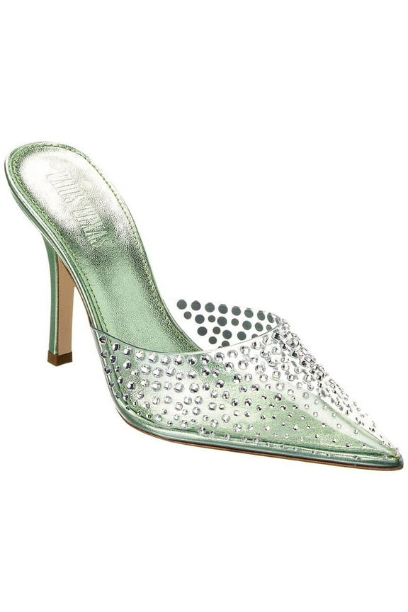 Paris Texas Holly Huda Vinyl & Leather Pump, 37.5, Green