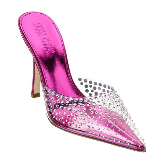Paris Texas Holly Huda Vinyl & Leather Pump, 37, Pink