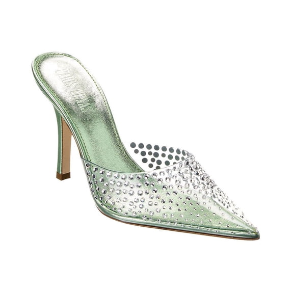 Paris Texas Holly Huda Vinyl & Leather Pump, 39, Green