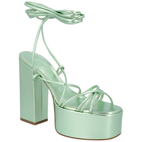 Paris Texas Malena Leather Sandal, 40, Green