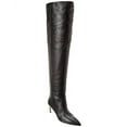 thumbnail image 1 of Paris Texas Stiletto Leather Over-The-Knee Boot, 38, Black, 1 of 4