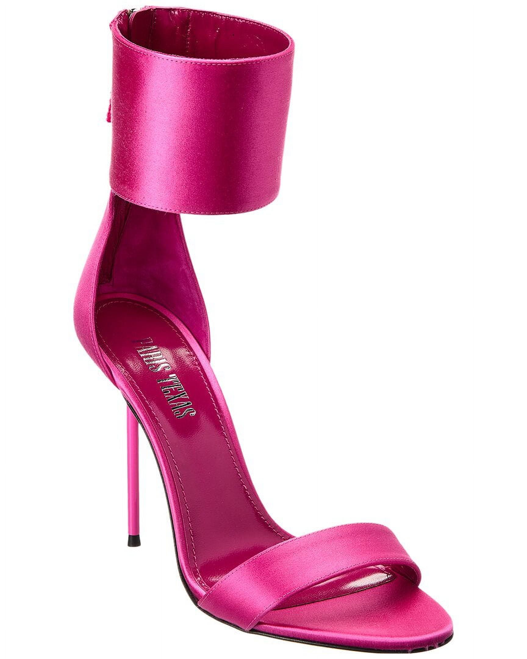 VIP【関税送料無料】希少 PARIS TEXAS PINK SUEDE SANDALS Paris Texas Vanessa Satin Sandal, 36.5, Pink - Walmart