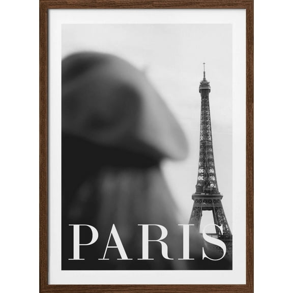 Paris Text 4 Framed Art Modern Wall Decor