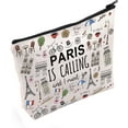 thumbnail image 1 of Paris Themed Gifts Paris Is Calling And I Must Go Cosmetic Bag Paris Lover Gift (Paris Is Calling Cosmetic Bag), 1 of 5