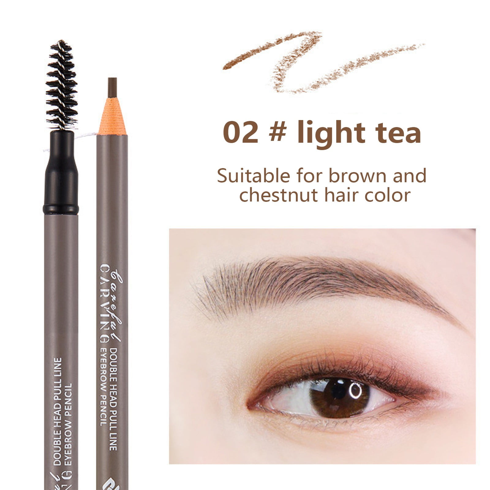 Temporary Eyebrow Light How to Draw Eyebrows Brow Brush Makeup Eye Brow Gel Brush Highlighters for Hair Eye Liners for Women Pencil Dark Pencils Eyebrow Wax Sticks for Eyebrows And Legs The