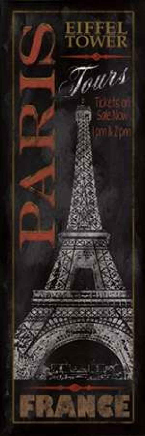 Paris Tours Canvas Art - Conrad Knutsen (8 x 24)