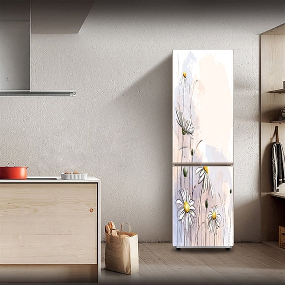 Paris Tower Building 3D Fridge Sticker Door Cover Vinyl Self Adhesive Art Refrigerator Wallpaper Stickers Decals Film Full Mural