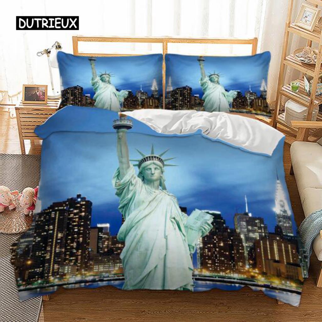 Paris Tower London ry Big Ben Red Teleph Booth Bus Print Bedding Set