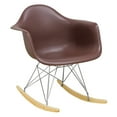 thumbnail image 1 of Mod Made Mid Century Modern Paris Tower Rocker Rocking Chair, Chocolate, 1 of 9