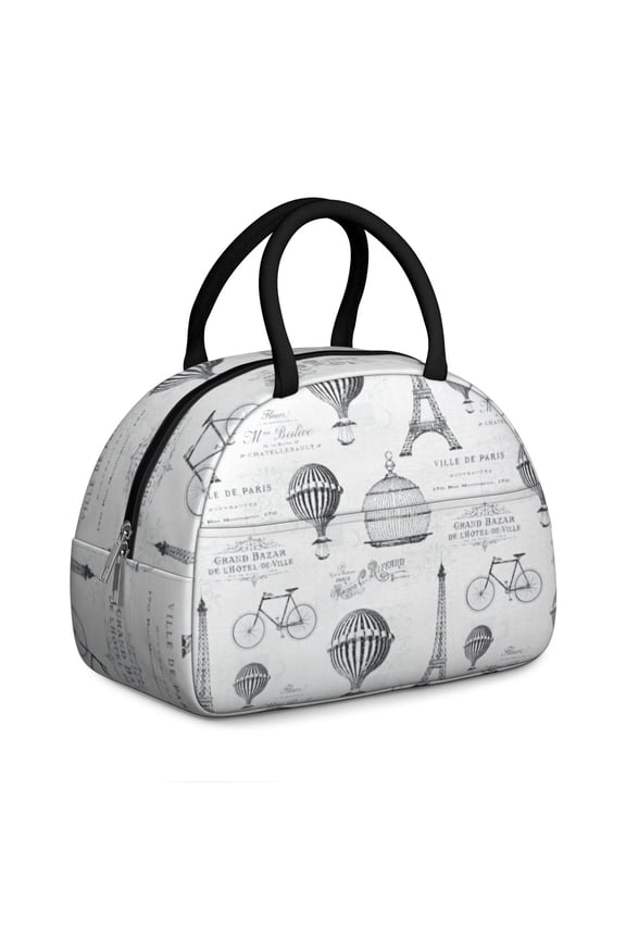 Paris Travel Backpack, Vintage Style Girly Pink Bag for Vacation, Flight, and Adventure Trips