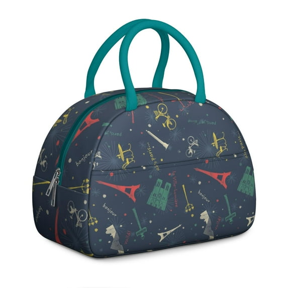 Paris Travel Backpack, Vintage Style Girly Pink Bag for Vacation, Flight, and Adventure Trips