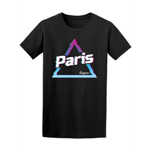 Paris Triangle Art T-Shirt Men -Image by Shutterstock, Male 3X-Large