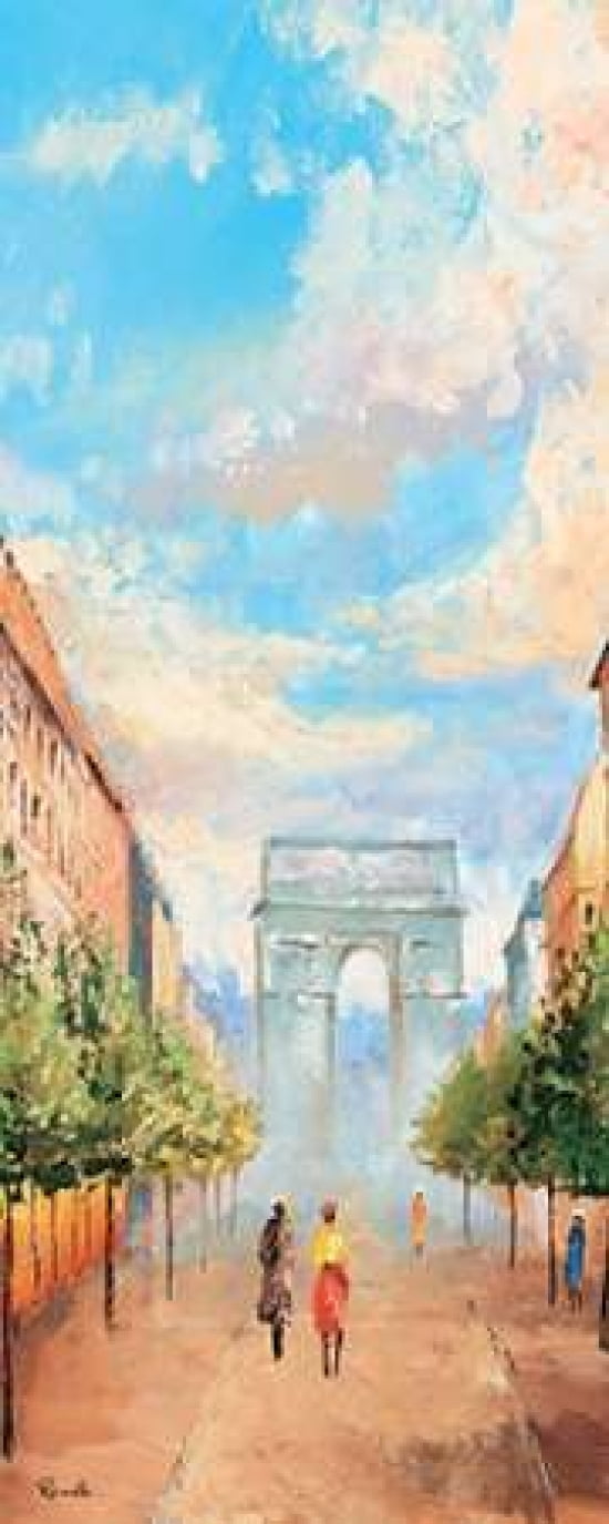 Paris V Canvas Art - Renee (10 x 20)