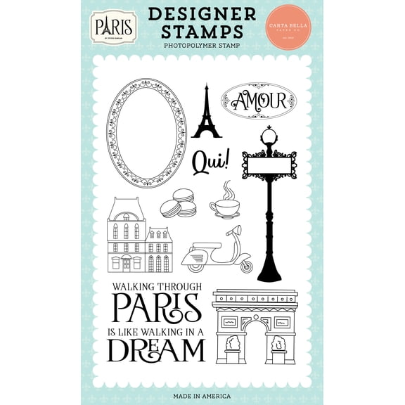Paris: Walking Through Paris Stamp Set