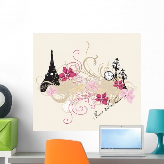 Paris Wall Mural by Wallmonkeys Peel and Stick Graphic (24 in W x 20 in H) WM278597
