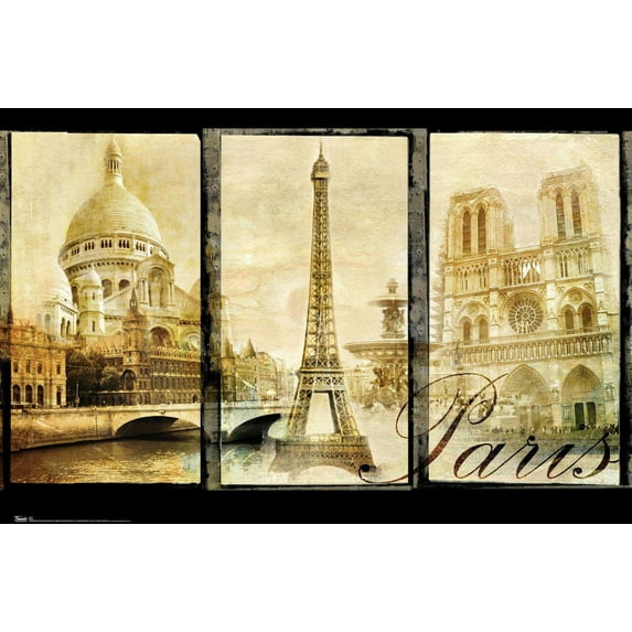 Paris Wall Poster, 14.725" x 22.375"