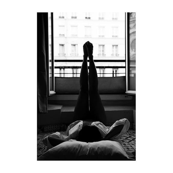 Paris Window Print Wall Art, Modern Wall Decor For Living Room Bedroom, 8x12 UNFRAMED