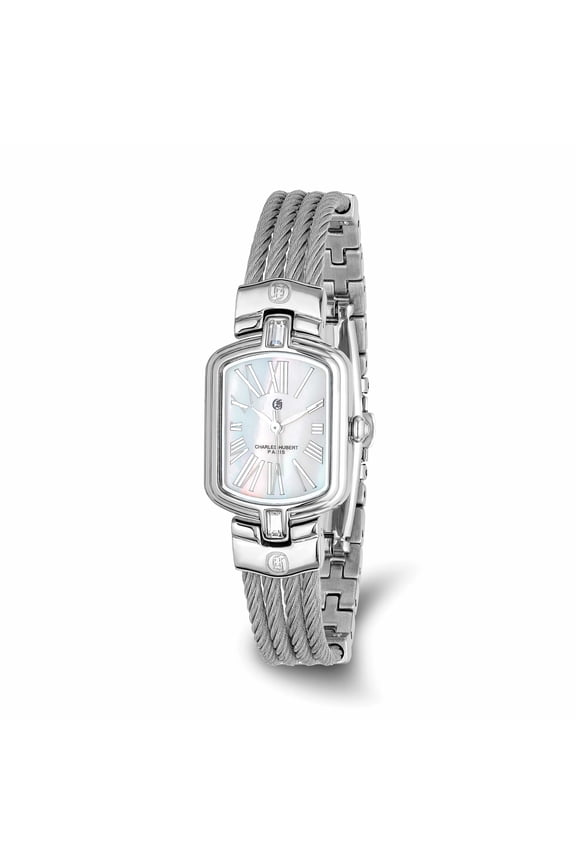 Paris Women's 6808-W Premium Collection Stainless Steel Wire Bangle Watch