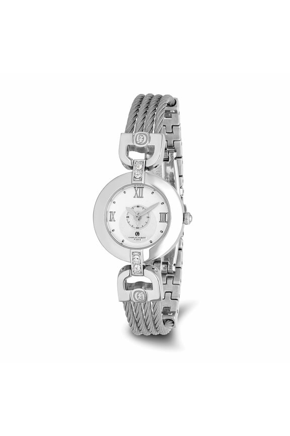 Paris Women's 6809-W Premium Collection Stainless Steel Wire Bangle Watch