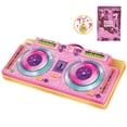 thumbnail image 1 of Paris & Pups DJ Deck Interactive Music Mixer Toy with Lights, Sound Effects, Collectible Jewelry Charm Bracelet, Mystery Trading Card, for Ages 4+ by Playmates Toys Inspired by Paris Hilton, 1 of 8