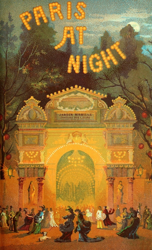 Paris at Night 1875 Jardin Mabille Canvas Art - Unknown (18 x 24)