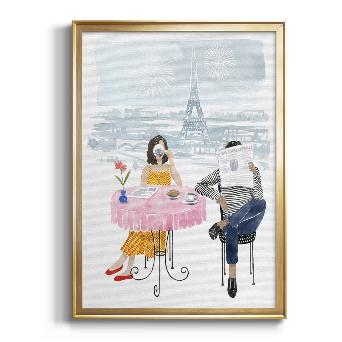 Paris in Love II Premium Framed Print - Ready to Hang