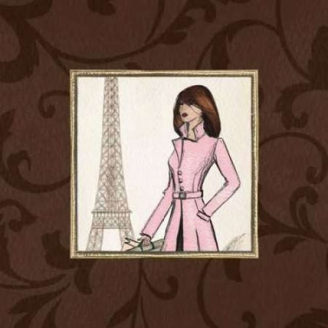 Paris in Pink Canvas Art - Andrea Laliberte (24 x 24)