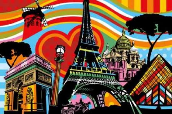 Paris lamour Canvas Art - Lobo (12 x 18)