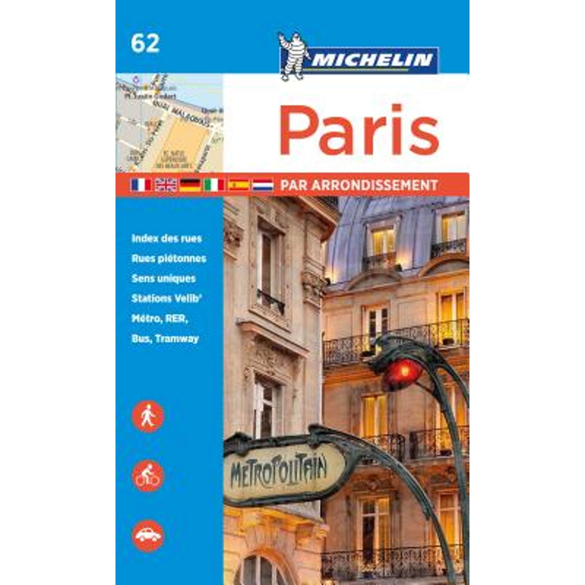 Pre-Owned Michelin Paris by Arrondissements Pocket Atlas #62 (Paperback) 2067211587 9782067211582