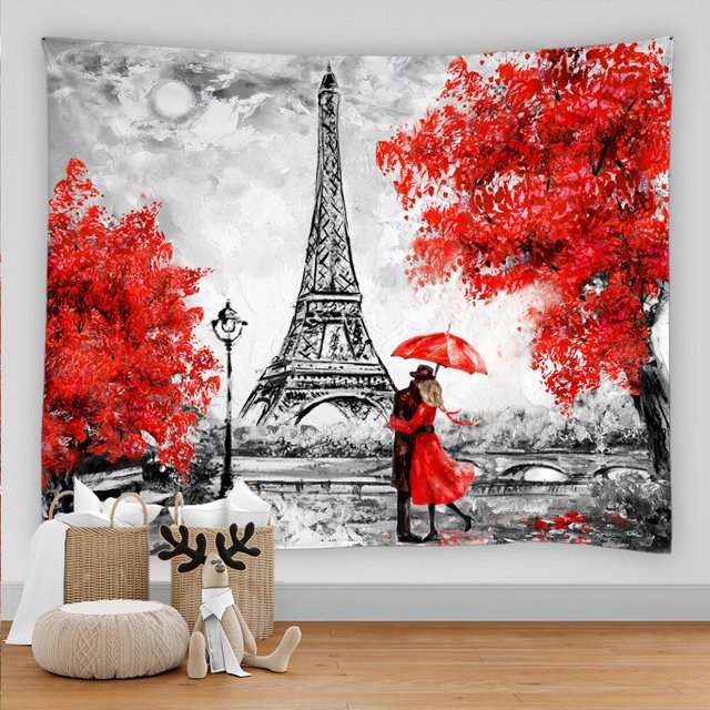 Paris tower Tapestry Mandala Tapestry Wall Hanging Tapestries Boho ...