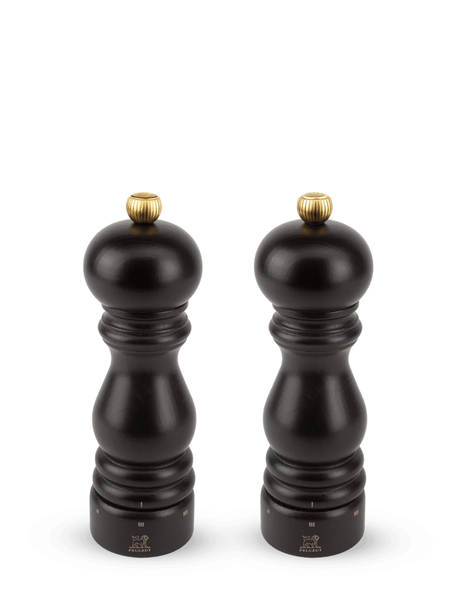 Paris Chocolate Beechwood Electric Salt and Pepper Mill Set