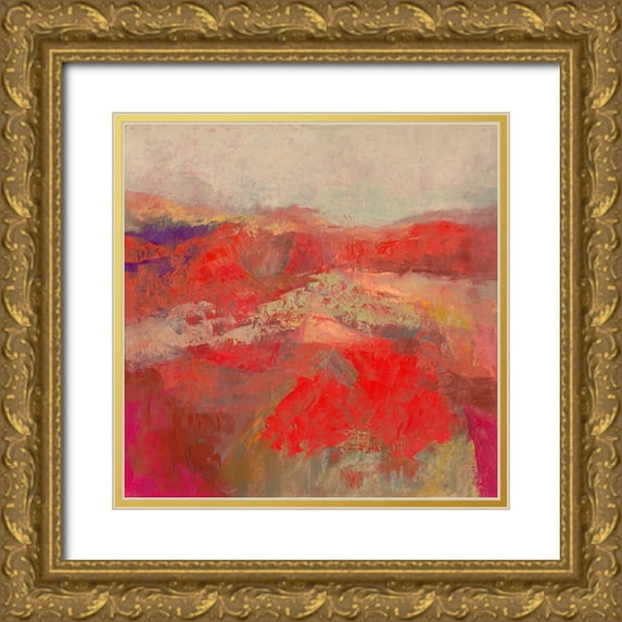 Parise, Chantal 20x20 Gold Ornate Wood Framed with Double Matting Museum Art Print Titled - Floraison