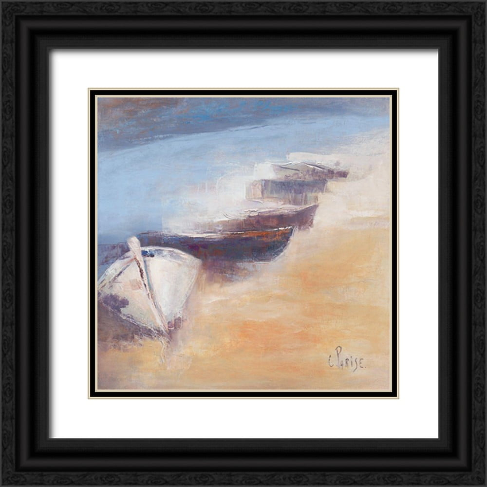 Parise, Chantal 26x26 Black Ornate Wood Framed with Double Matting ...