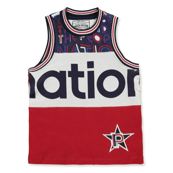 Parish Nation 100% Cotton Boys Tank Top Shirt Tank All American Print