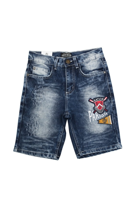Tri Blend Denim Shorts