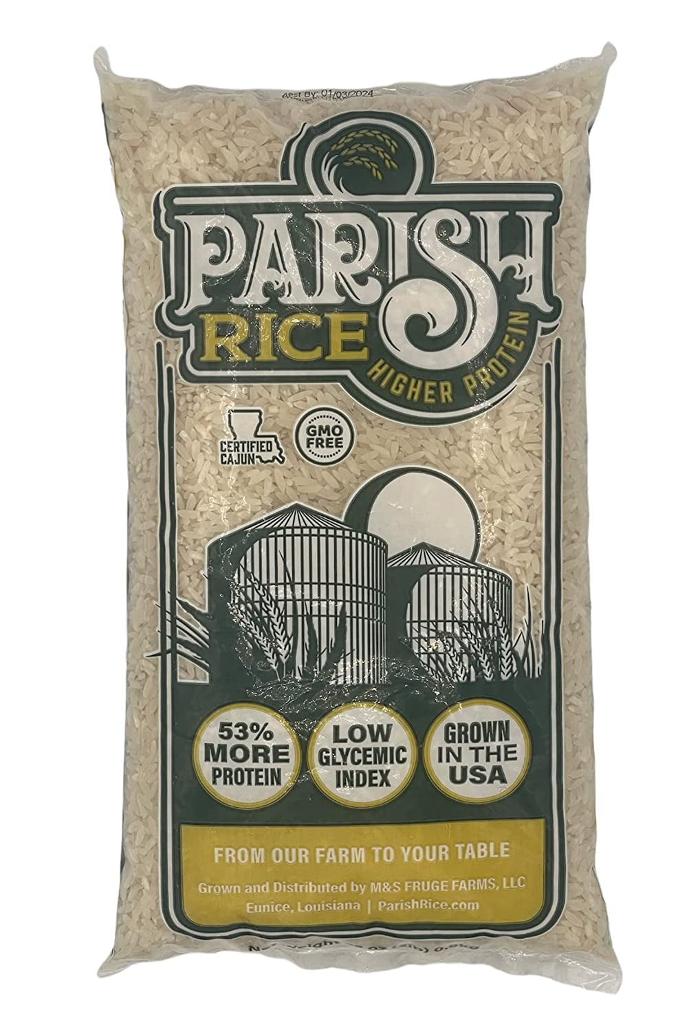 Parish Rice ? HighProtein Rice with Low Glycemic Index ? Locally Grown
