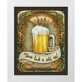 thumbnail image 1 of Parisi, Ninette 20x24 White Modern Wood Framed Museum Art Print Titled - Neighborhood Pub, 1 of 4