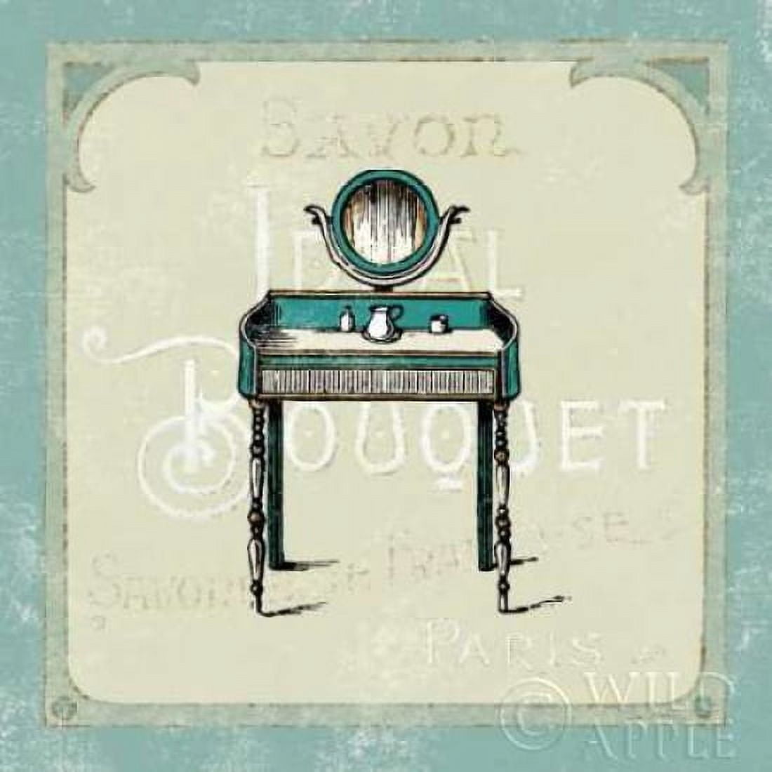 Parisian Bath III Canvas Art - Sue Schlabach (24 x 24)