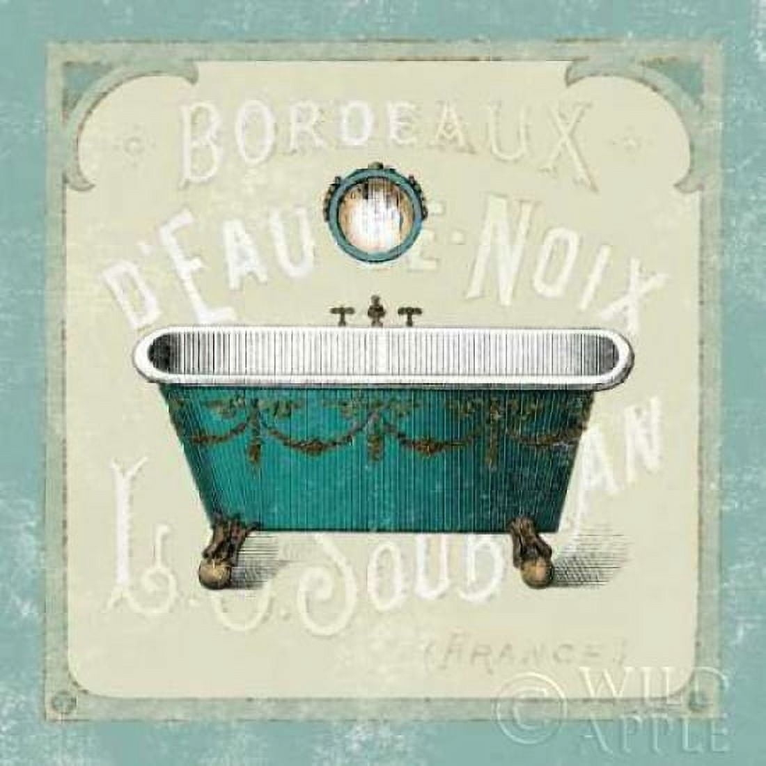 Parisian Bath IV Canvas Art - Sue Schlabach (24 x 24)