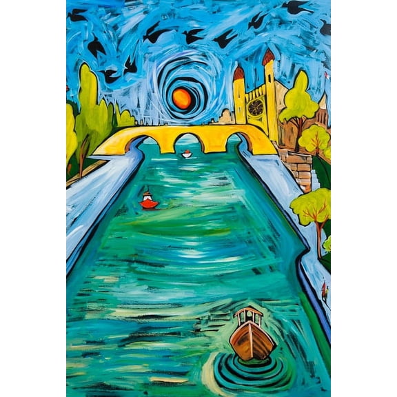 Parisian Bridge by Ben Mann Poster Print