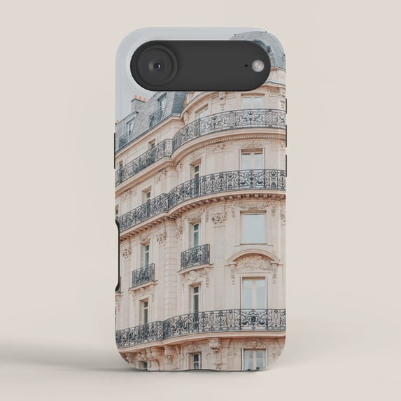 Parisian Building Facade Tough Case for Apple iPhone, Polycarbonate ...