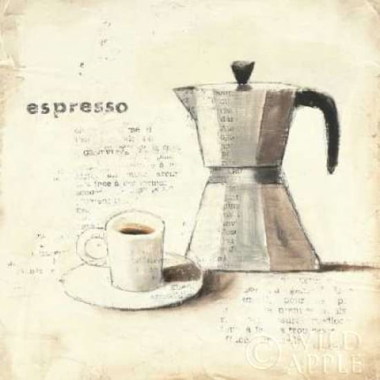 Parisian Coffee II Canvas Art - Emily Adams (24 x 24)