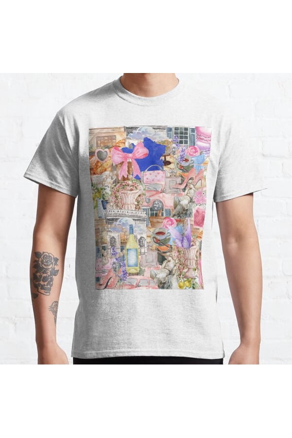 Parisian Collage Classic T-shirt