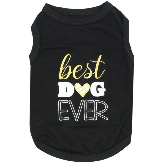 Parisian Pet Cat Dogs Clothes Tee Shirts Best Dog Ever Dog T-Shirt