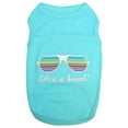 thumbnail image 1 of Parisian Pet Dog Clothes LIFE'S A BEACH! T-Shirt, 1 of 2