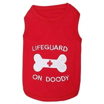 Parisian Pet Dog Clothes LIFEGUARD ON DOODY T-Shirt