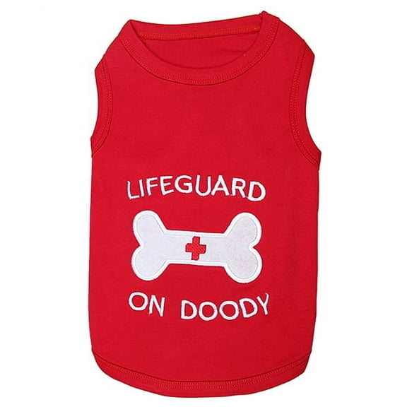 Parisian Pet Dog Clothes LIFEGUARD ON DOODY T-Shirt