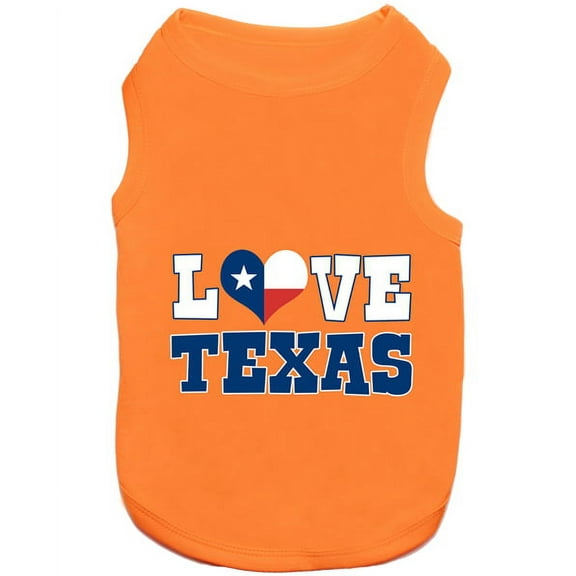 Parisian Pet Dog Clothes LOVE TEXAS T-Shirt