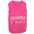 thumbnail image 1 of Parisian Pet Dog Clothes MIAMI POOCHIE T-Shirt, 1 of 2